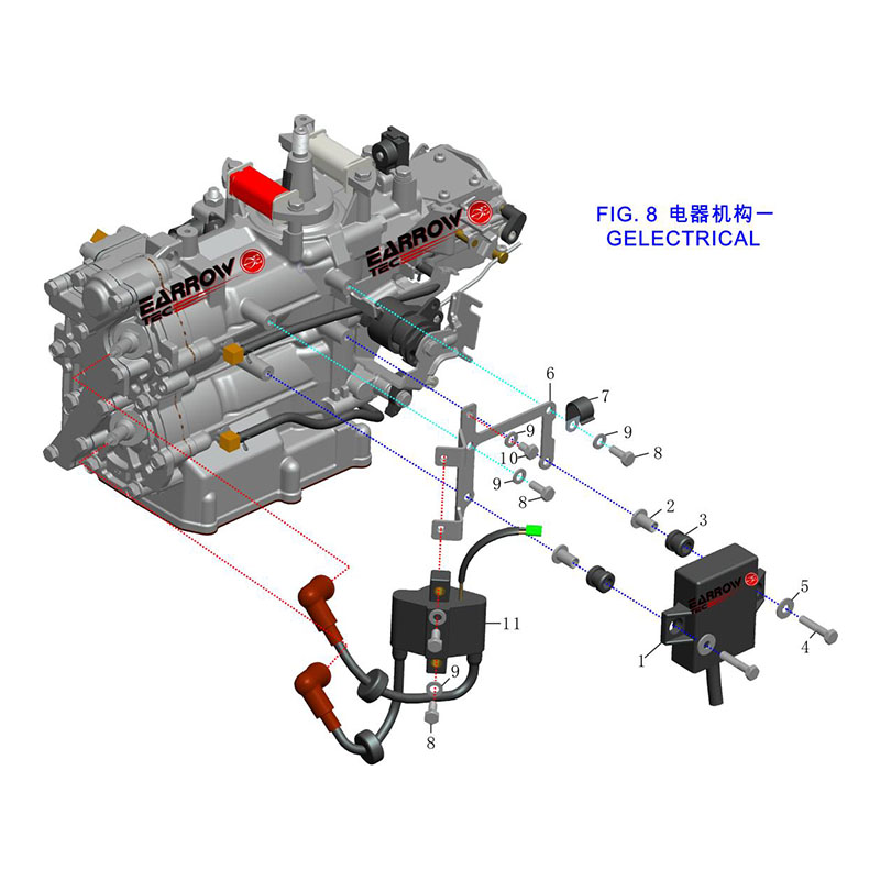 FIG.8 GELECTRICAL ASSY.
